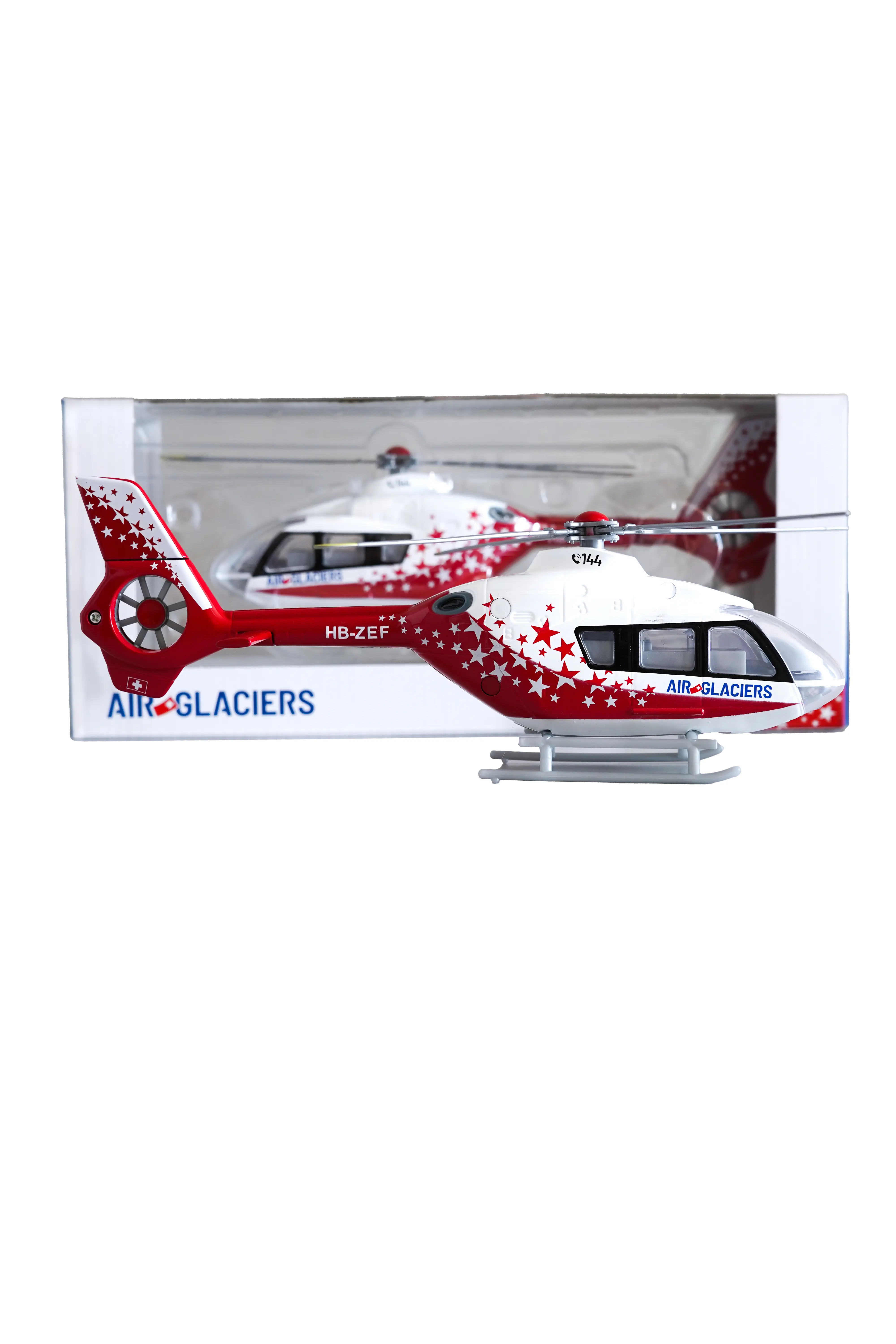 EC135 HB-ZEF model in 2024 livery | Shop Air-Glaciers